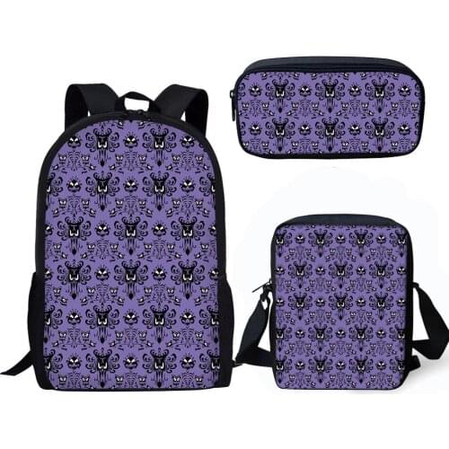 Haunted Mansion 3D Print Schoolbag Sets For Boys Kids Backpack Multi Function Kids Satchel Children Book Bag Back To School Bags