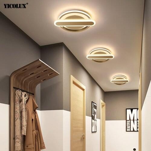 Modern Led Ceiling Lights Balcony Living Room White Gold Black Finnished Iron Lighting Lamp Plafonnier Luminaria Fixture Lampada