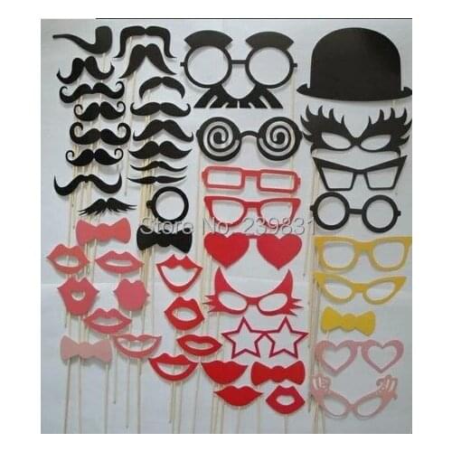 Wedding & Events Set of 50 Mustache On A Stick Wedding Party Photo Booth Props Photobooth Masks Bridesmaid Gifts No need Glued