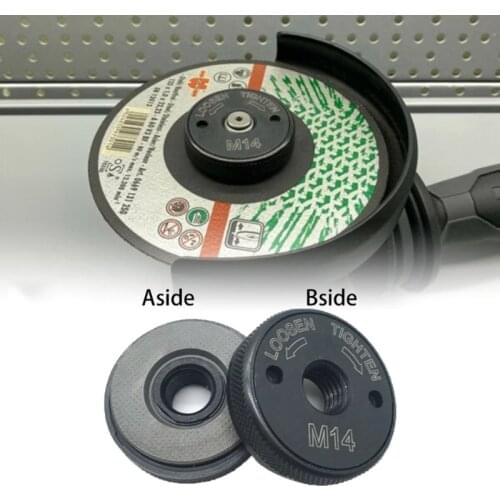 Angle Grinder M14 Thread Inner Outer Flange Nut Set Quick Release Nut Power
