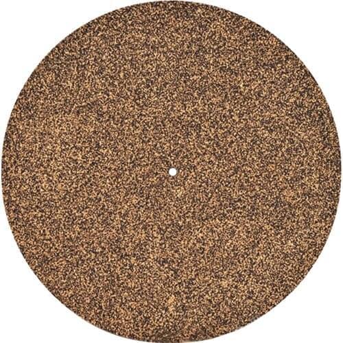 12-Inch Cork Record Pad Vinyl Record Player Pad Cork Pad Gramophone Record Shock-absorbing Pad Reduce Noise Anti-static