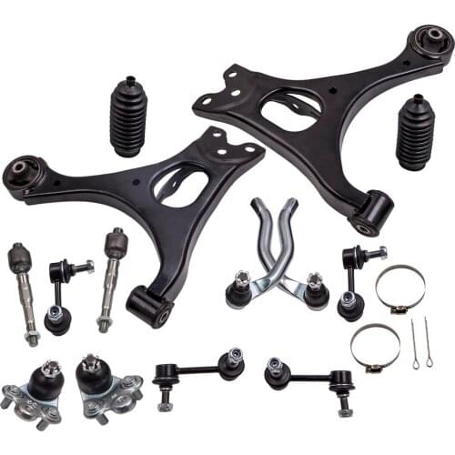 14pc Front Lower Control Arm Ball Joint Sway Link Tierod For Honda Civic 2006 2007 2008 2009 2010 2011