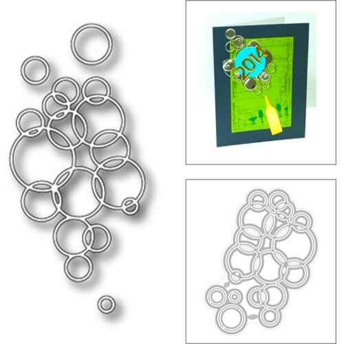 2020 New Round Bubble Background Metal Cutting Dies For Cut Paper Craft Making Decoration Greeting Card Scrapbooking No Stamps