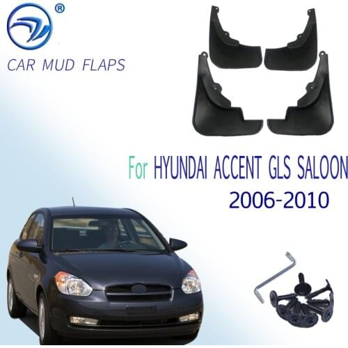 Accessories FIT FOR HYUNDAI ACCENT GLS SALOON 2006 2007 2008 2009 2010 MUD FLAP FLAPS SPLASH GUARD MUDGUARDS