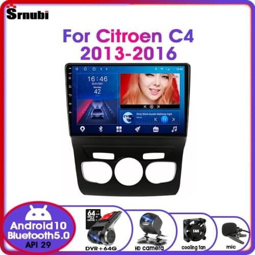 Android 10.0 Car Radio For Citroen C4 2 B7 2013 - 2016 Multimedia Video Player 2 din IPS GPS navigation RDS DSP 48EQ 4G net DVD