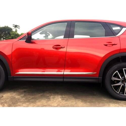 Car Accessories for Mazda CX-5 CX5 KF 2017 2018 2019 2020 ABS Chrome Side Door Molding Strips Car Body Garnish Trim 4pcs