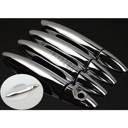 Car styling For Kia K2 RIO 2011 2012 2014 2015 2016 ABS Chrome Door handle Protective covering Cover Trim