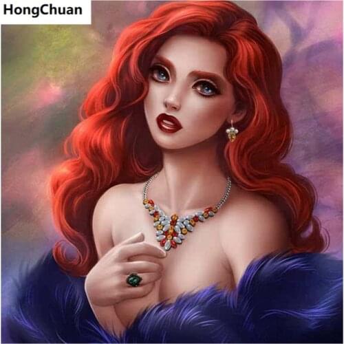 Fast delivery "Sexy Cartoon Beauty" 5D DIY square/round diamond painting mosaic diamond cross stitch home decoration art gift