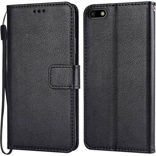 Flip Wallet PU Leather Case For Huawei Honor 7A 7 A 5.45'' DUA-L22 Funda Stand Business Phone Holster Stripe Protect Cover