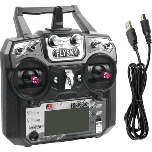 Flysky FS-i6X 2.4G 10CH/6CH Transmitter TX For Fixed-wing Glider Multi-axis RC Airplanes Copter