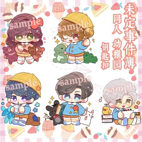 2021 Hot Tears of Themis Vilhelm Marius Raven Libra Cosplay Cute Acrylic Gifts Keychain Key rings School Bag Itabag Pendant Xmas