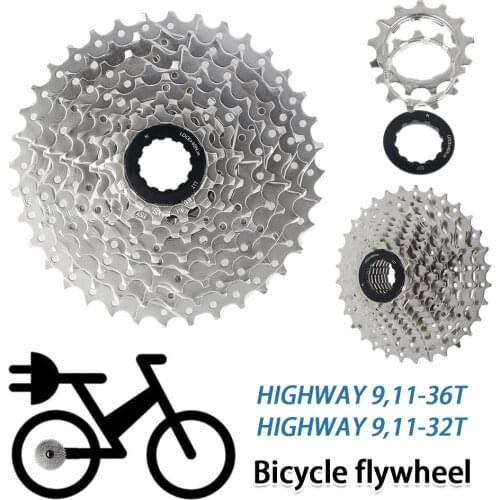 MTB Cassette 9 Speed 32/36T Mountain Bicycle Freewheel Bicycle Sprocket For Shimano Bicycle Accessories Bicycle Parts