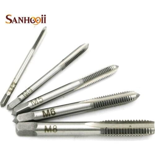 HSS Spiral Fluted Machine Screw Tap M3 M4 M5 M6 M8 Spiral Pointed Taps DIY Tool