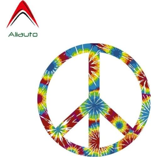 Aliauto Personality Creative Car Sticker Peace Sign Accessories Decal PVC Sunscreen Waterproof,12cm*12cm