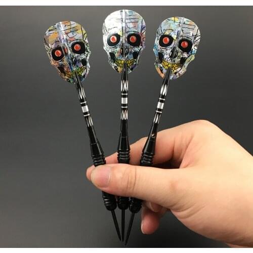 3pcs/Lot 22g Tungsten Steel Tip Darts- Precise Barrels Tungsten Steel Tip Darts Skeleton Dart Leaf
