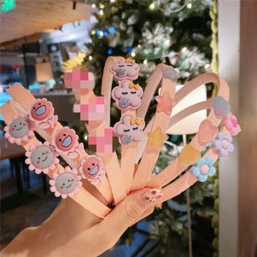 New Girls Cute Hairband Flower Hair Band Kids Cartoon Animal Fruit Hairbands Sweet Hair Ornament Headband LovelyHair Hoop