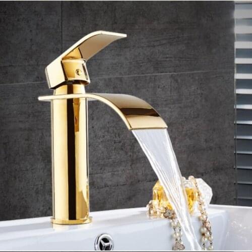New Arrivals Bathroom Faucet hot and cold Crane Brass Basin Faucet Waterfall Sink Faucet Single Handle water tap
