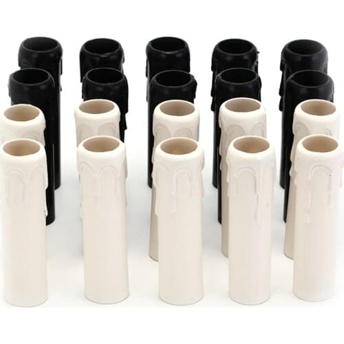 10Pcs/Lot Candle Lamp Holder Tube Candle Lamp Base Sleeve Candle Bulb Base Cover Chandelier Part Candle Tube Table Lamp Base