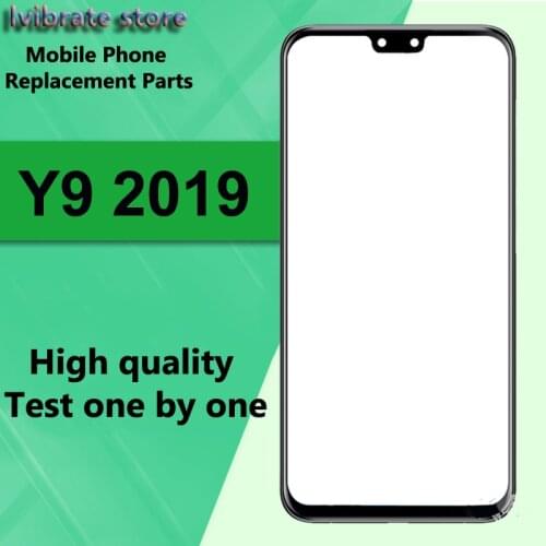 For Huawei Y9 2019 6.5" Front Outer Glass Lens Touch Panel Screen For Huawei Y9 Y 9 2019 Replacement LCD Touch Glass Digitizer