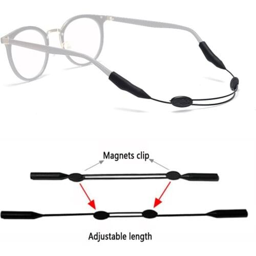 Anti slip adjustable length steel wire glasses sporting strap sports band for adult eyeglasses