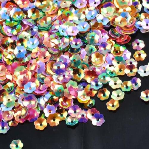 10g Mixed Flower Sequin For Crafts&Paillette Sewing Scrapbooking Lentejuelas Beads 6.5mm CP0814