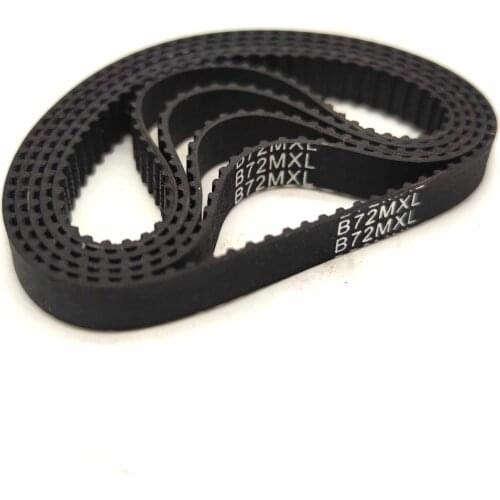 10pcs/lot, MXL Timing Belt, Closed-loop, B72MXL, 3/6mm Width 72 Teeth