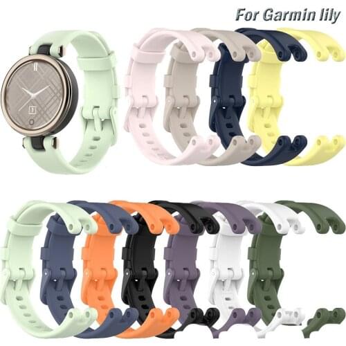 Silicone Band Straps For Garmin Lily Smart Watch Strap Women Sport Fitness Watchband Bracelet Replace Accessory Wristband Correa