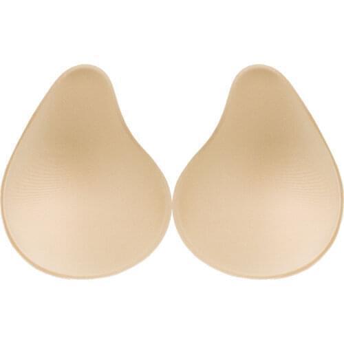 Women Nude Bra Pads Insert Removable Soft Sponge Foam Breast Push Up Pad Invisible Inserts Enhancer for Swimsuits Mastectomy