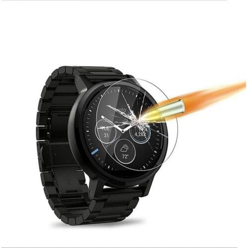 Tempered Glass Protective Film Guard For Motorola Moto 360 42mm 46mm 1 & 2 Generation 2nd Sport Watch Screen Protector Cover