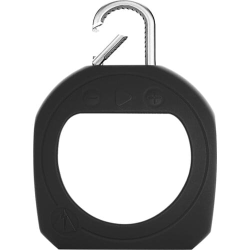 Protective Silicone Stand Up Carrying Case for JBL Clip 3 Waterproof Portable Bluetooth Speaker Black