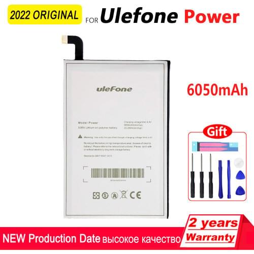 100% Original 6050mAh Power Phone Battery For Ulefone Power Phone High quality Batteries With Tools+Tracking Number