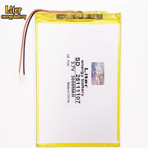 25111107 3.7V 3000MA brand Tablet PC MID general large capacity battery panel tablet battery