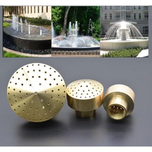 5 Sizes Newly Arrive Copper Ornamental Fountain Sprinklers Garden Pond Landscape Water Spray Fireworks Nozzles