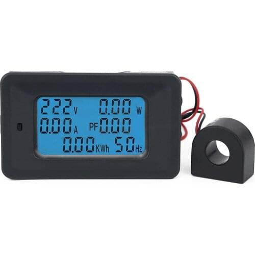 AC 110V-250V 100A LCD Digital Panel Power Watt Meter Monitor Voltmeter Ammeter Brand New and High Quality