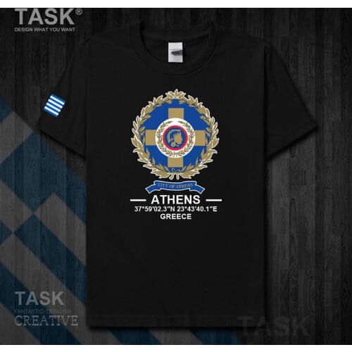 Athens western philosophy Temple of Zeus in Athens tourist city culture logo souvenir mens sports fashion shirt 100cotton tee 20