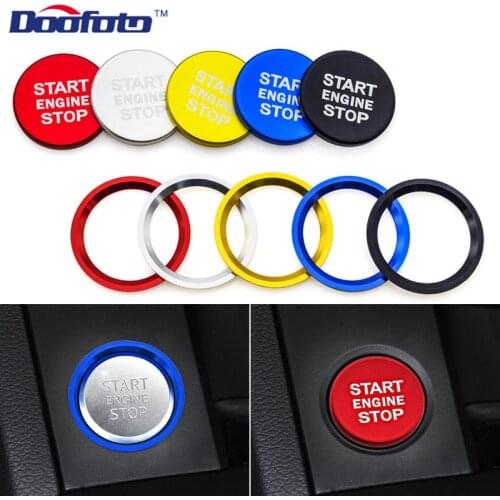 Car Styling Car Engine Start Button Cover Ring Sticker For Audi A4 A5 B9 A6 A7 A6L Q3 Q7 C7 S3 2018 2019 Auto Accessories