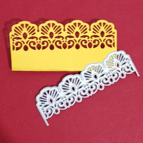 Flower Lace Frame Metal Die Cuts Embossing Stencils for DIY Crafts New Year Wedding Valentines Birthday Greeting Cards Albums
