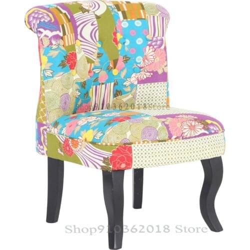 American Fabric Sofa Chair Leisure Tiger Chair Light Luxury Makeup Balcony Living Room Bedroom Shopping Mall Hotel Single Sofa