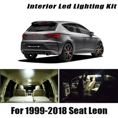 For Seat Leon Mk1 Mk2 Mk3 1 2 3 1M 1P 5F 1999-2017 2018 Vehicle LED Interior Light Kit Canbus Car Lighting Accessories