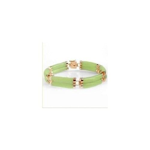 Women Gift word Love Hot rare Collectible beautiful Jewelry rows pea green gem bracelet Girl Woman MEN Quartz j