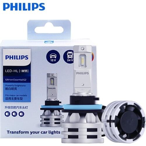 H11 LED Philips H8 H9 H16JP LED Ultinon Essential G2 LED Lamps 6500K Car Fog lamps Car Accessories 12V 24V luces led para auto