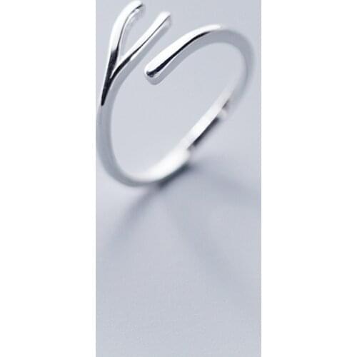 MloveAcc Authentic 925 Sterling Silver Open Finger Rings for Women Adjustable Free Size Ring 2019 New