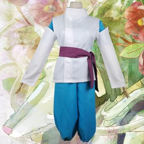 Japanese Movie Hayao Miyazaki Spirited Away Nigihayami Kohakunushi Cosplay Costume Halloween Party Clothing