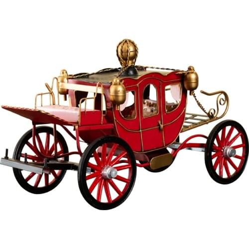 [MGT]Retro nostalgic old-fashioned objects Royal carriage car wrought iron model ornaments home decoration crafts