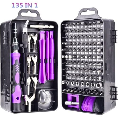 135/115 in 1 Screwdriver Set Mini Precision Screwdriver Multi Computer PC Mobile Phone Repair Hand Tools Electronic Device