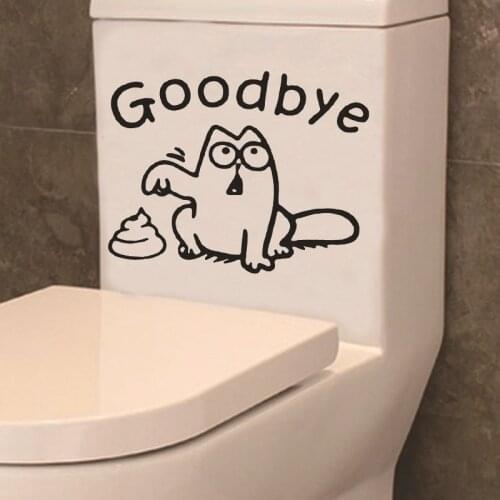 Toilet Sticker Bathroom Toilet Wall Stickers Waterproof Wall Sticker Creative Pattern Funny Mural Art Home Decoration Stickers