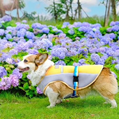 Welsh Corgi Dog Clothes Summer Pet Cooling Vest Shiba Inu Husky Samoyed Golden Retriever Big Large Dog Clothing Cool Vest 2021