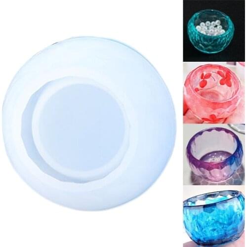 Rhombus Small Bowl Silicone Mould DIY Crafts Ornaments Crystal Epoxy Resin Mold