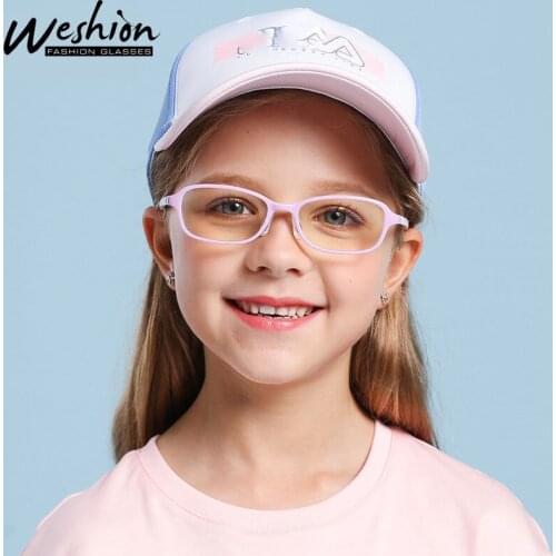 Pink Junior Glasses Kids Anti Blue Light Boy Girl Optical Frame Computer Reading Anti Filter TR90 Eyeglasse 5-15 UV Filter 2020