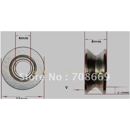 2pcs 4mm 624VV V Groove Sealed Ball Bearings 0.157'' Vgroove 4 x 13 x 6mm